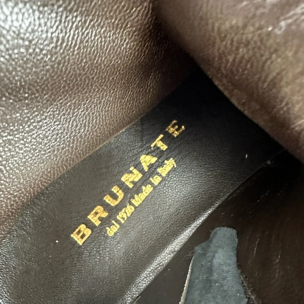 BRUNATE ankle leather boots ultra light lace-up + zipper size 38 (7 US) new - Picture 9 of 10